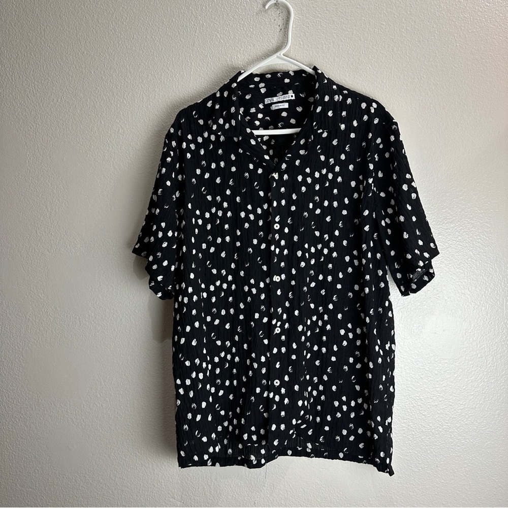 Zara Button Up Mens Shirt Size XL Regular Fit